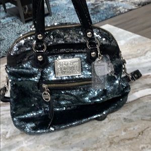 Beautiful Poppy sequin black purse